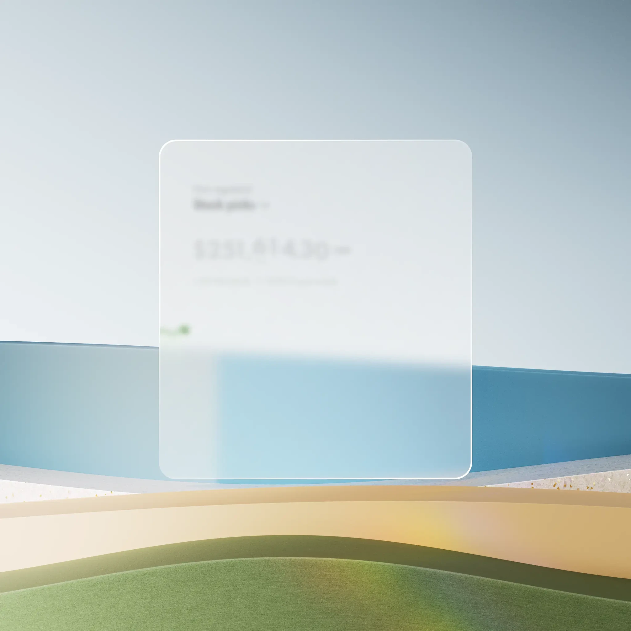 The Wealthsimple stocks dashboard on an abstract layered background