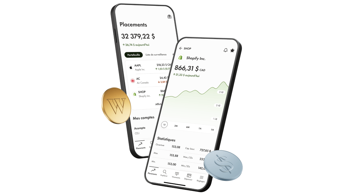 Annonce de la nouvelle application Wealthsimple. Les actions et FNB, la crypto, Cash et les placements gérés, maintenant tous dans un seul endroit simple d’utilisation.