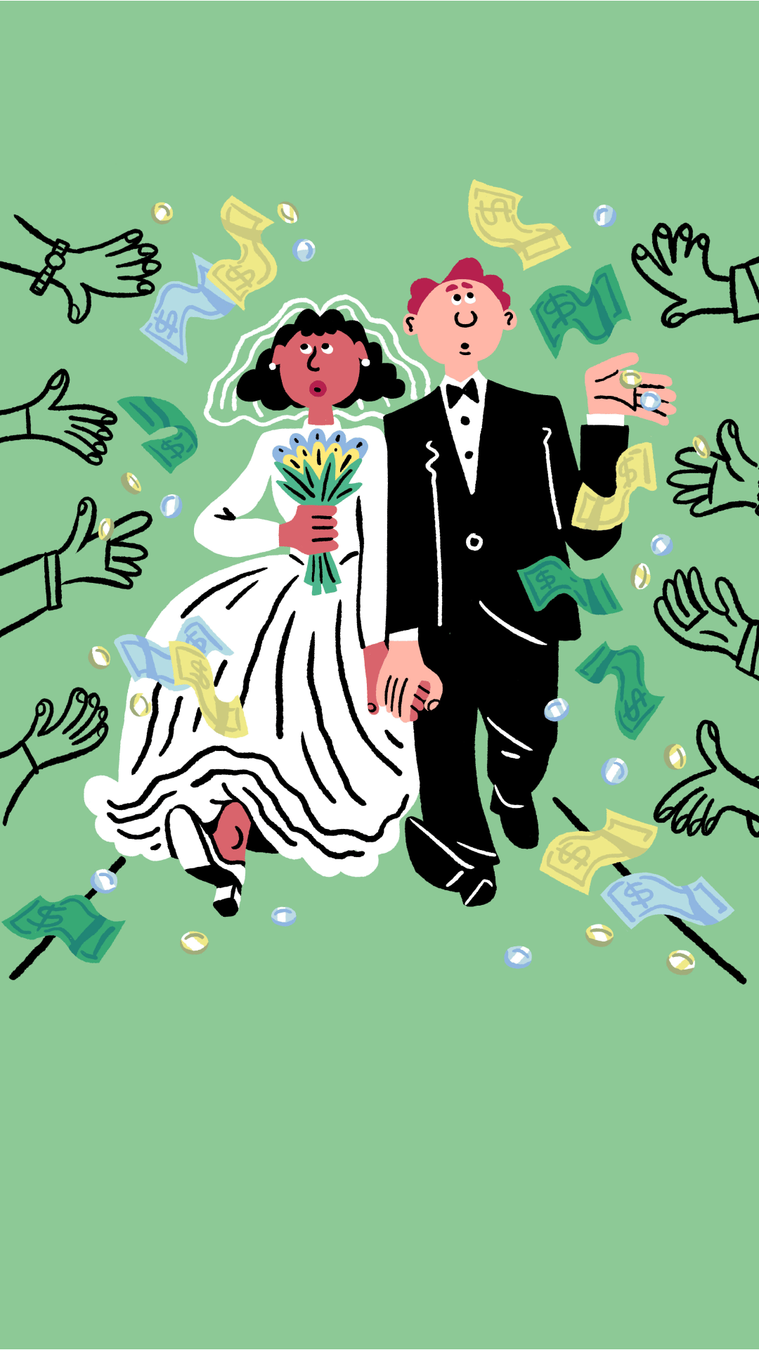 Our columnist helps the happy-couple-to-be think through how to pull off their special day without bankrupting their special friends.