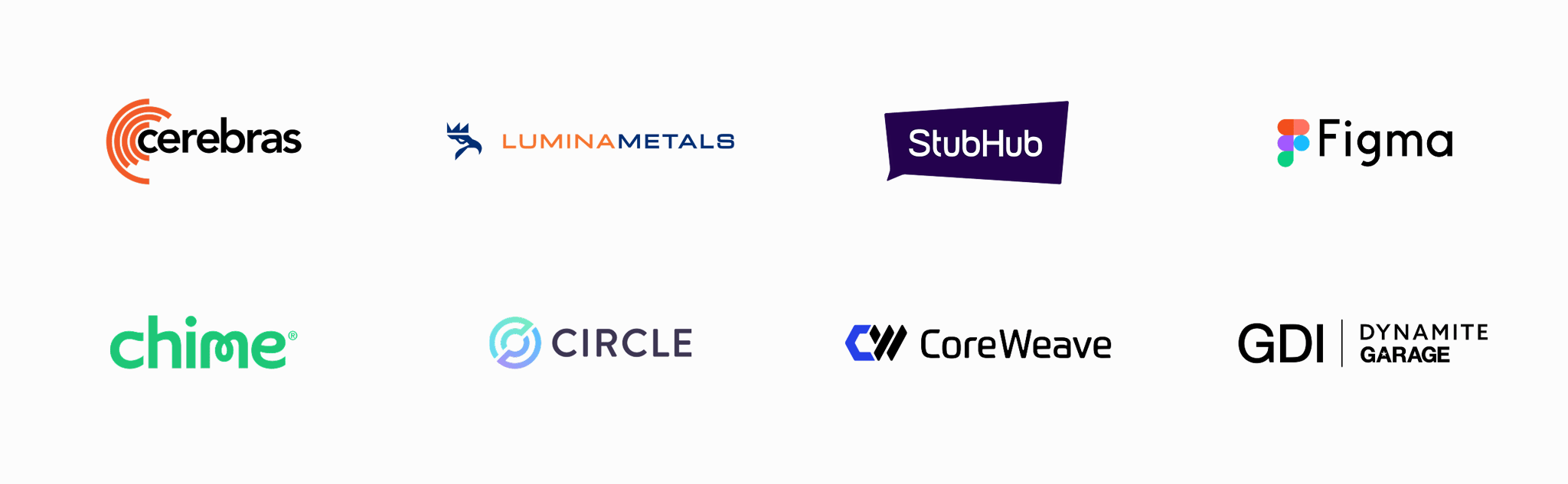 A list of companies that have recently gone public, including Coreweave, Figma, Circle Internet Group, Stubhub Holdings, Cerebras Systems Inc., and Lumina Metals Corp.