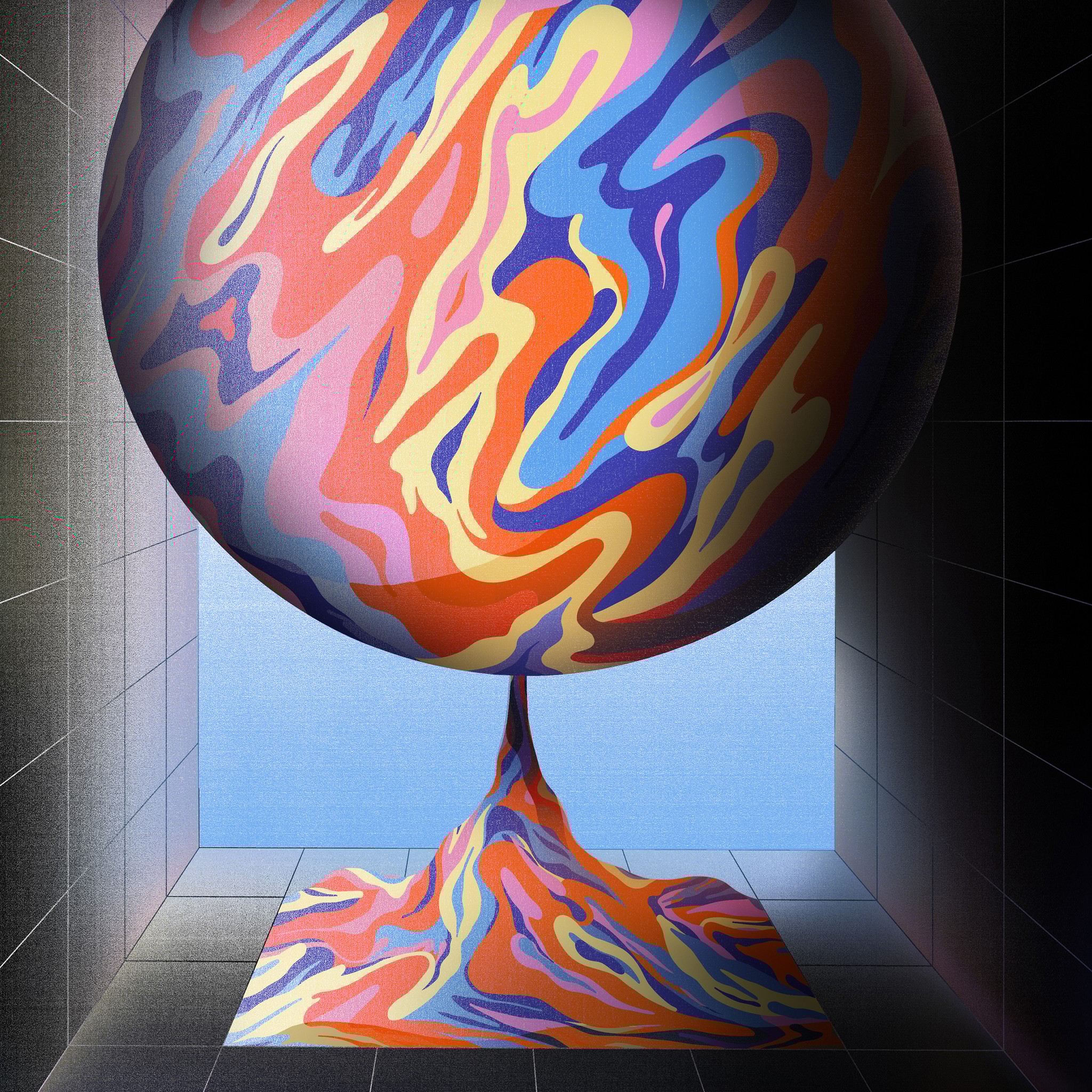 Ball balancing on a fulcrum