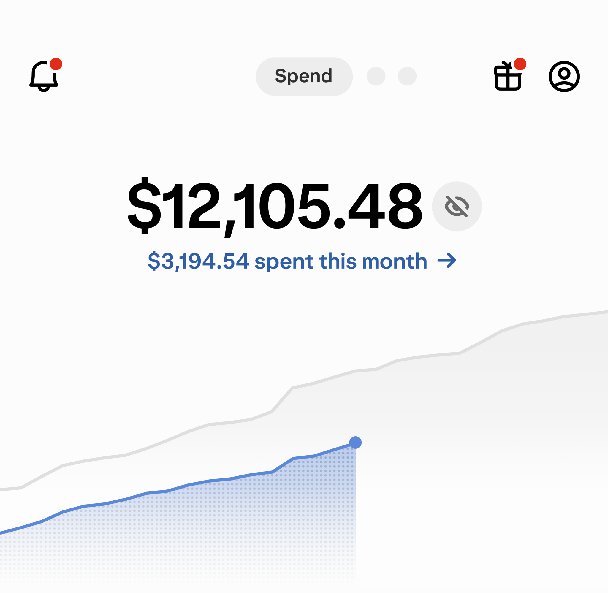 A screen displaying Wealthsimple's chequing account, including a total balance, money spent this month, and buttons to Add, Transfer, e-Transfer, or Pay Bills.