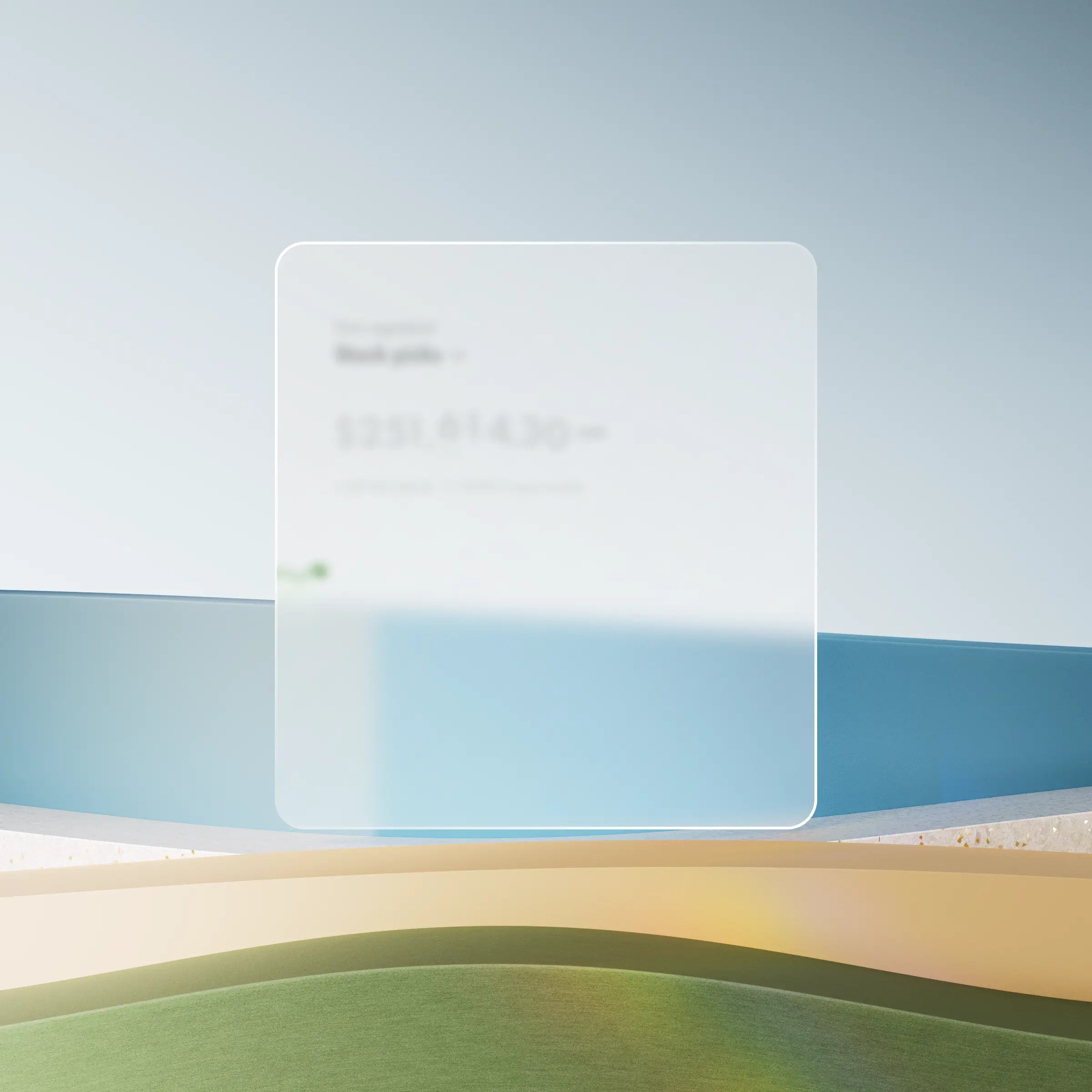 The Wealthsimple stocks dashboard on an abstract layered background