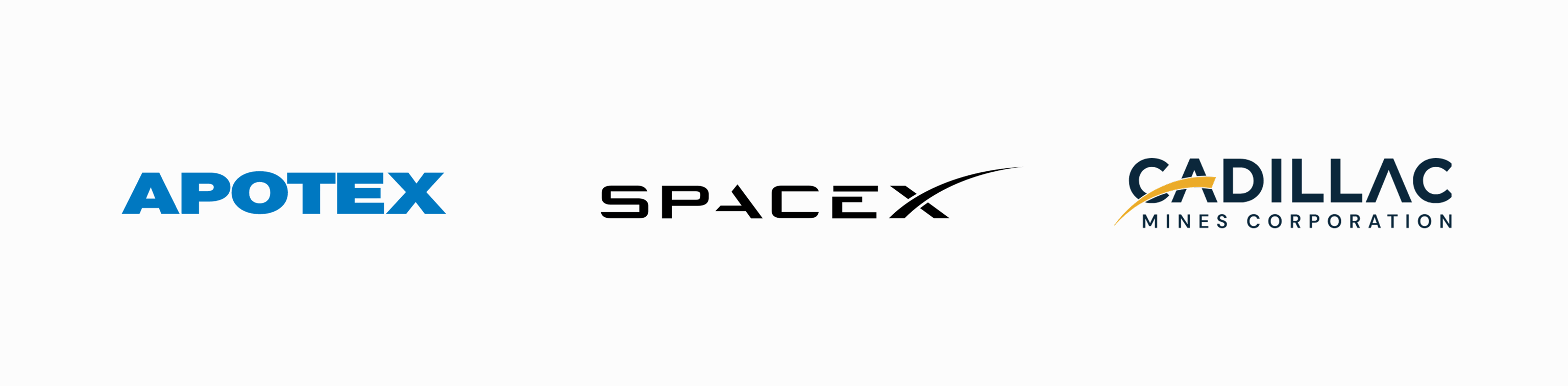 Une liste d'entreprises récemment entrées en bourse, dont Apotex, SpaceX a et Cadillac Mines Corp.