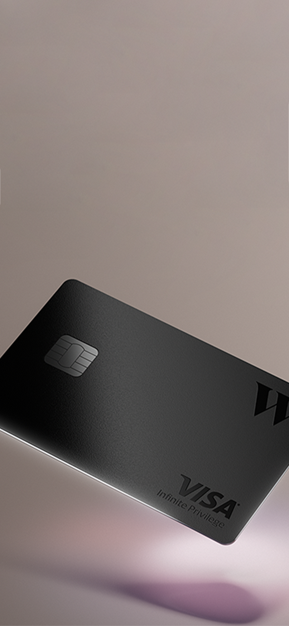 The metal Wealthsimple Visa Infinite Privilege card.